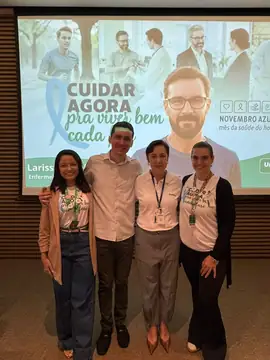 Equipe na campanha Novembro Azul